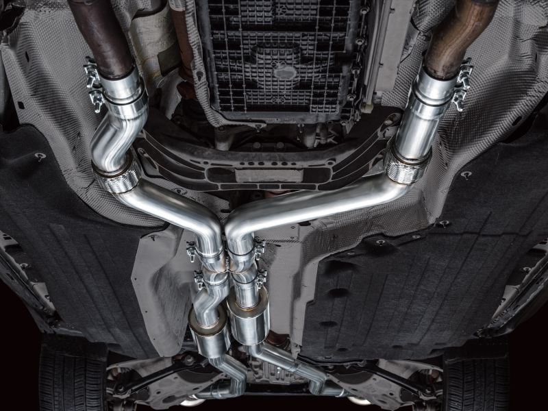 Ford Explorer ST Performance Exhaust - AWE Tuning - Touring Edition, Cat-Back, Quad Tips, 180 Technology - Chrome Silver - `20-`27